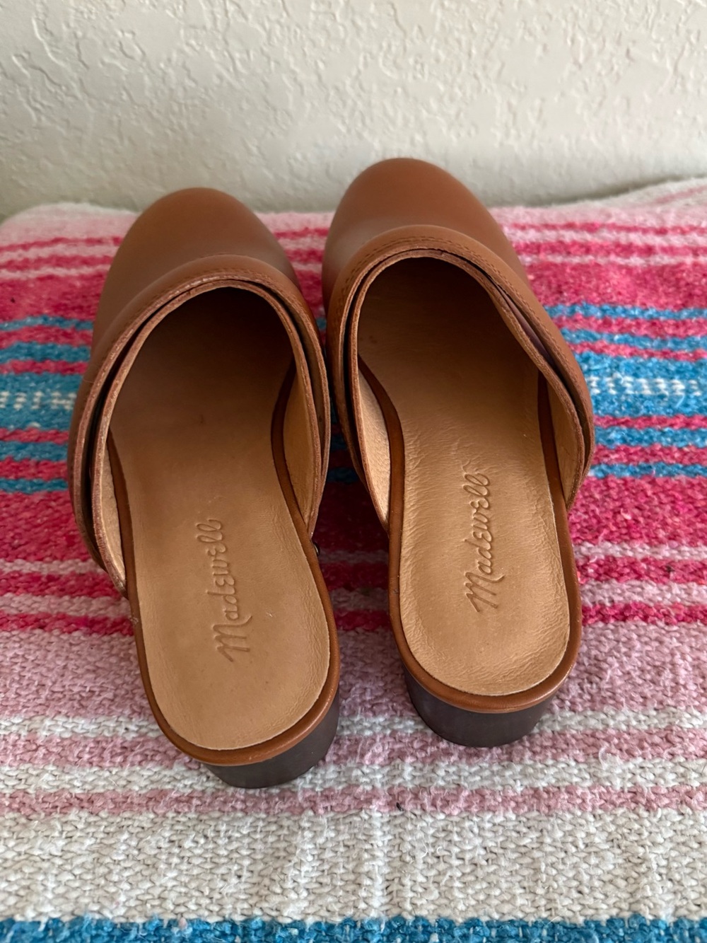 Madewell The Cecily Clog in Oiled Leather Size 6.5 English Saddle NWOB $168 - Picture 2 of 16